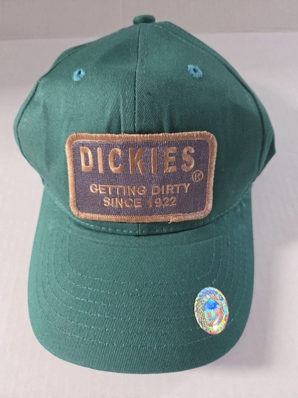 DICKIES🧢New🧢Unisex Green Baseball Cap w/ Tan Patch
